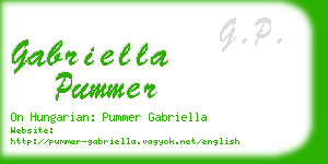 gabriella pummer business card